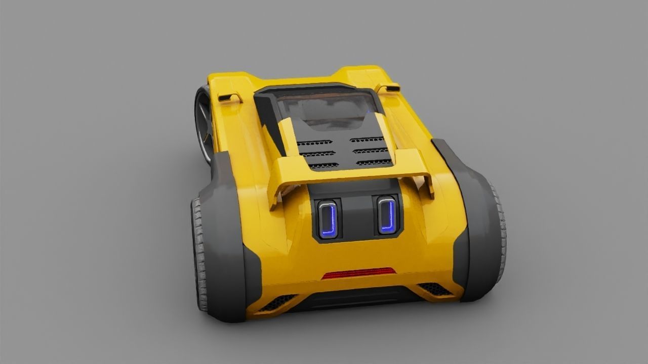 SUPER CAR rigged 3D model_16