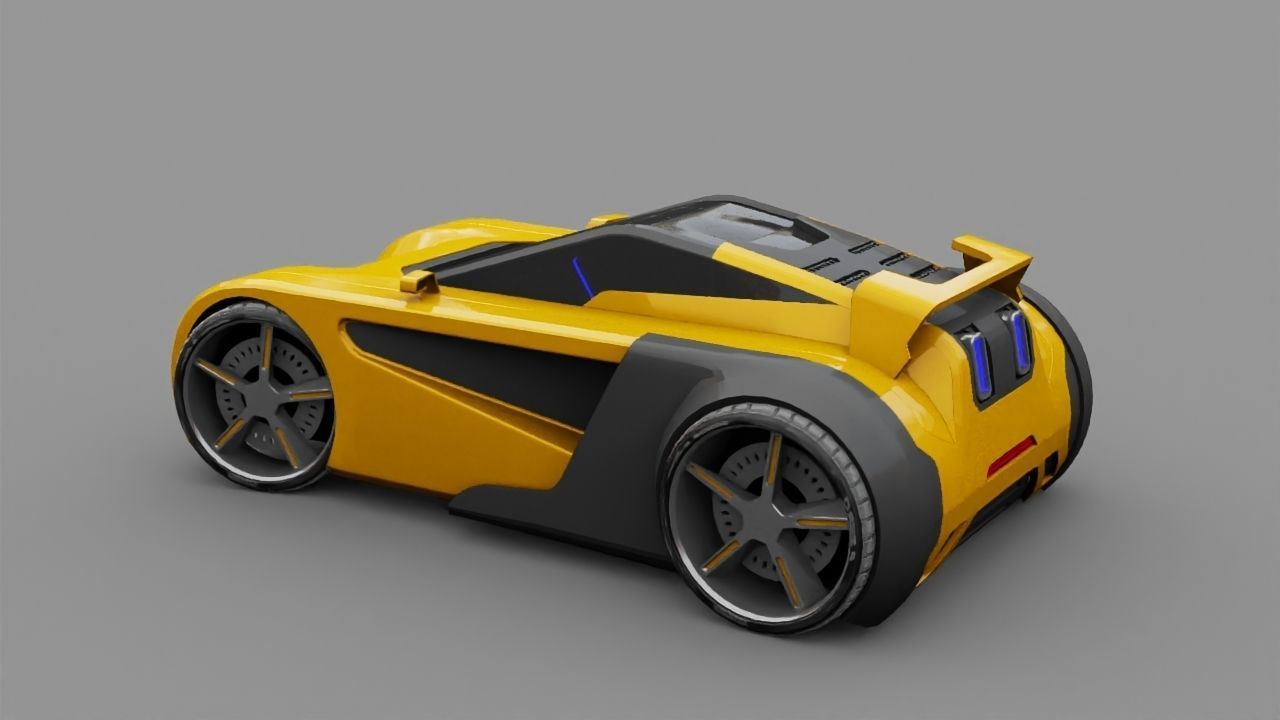 SUPER CAR rigged 3D model_12