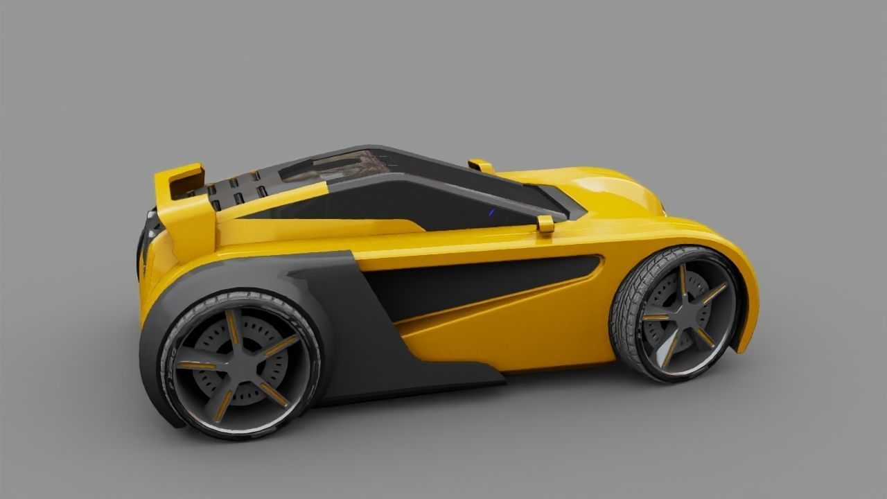 SUPER CAR rigged 3D model_21