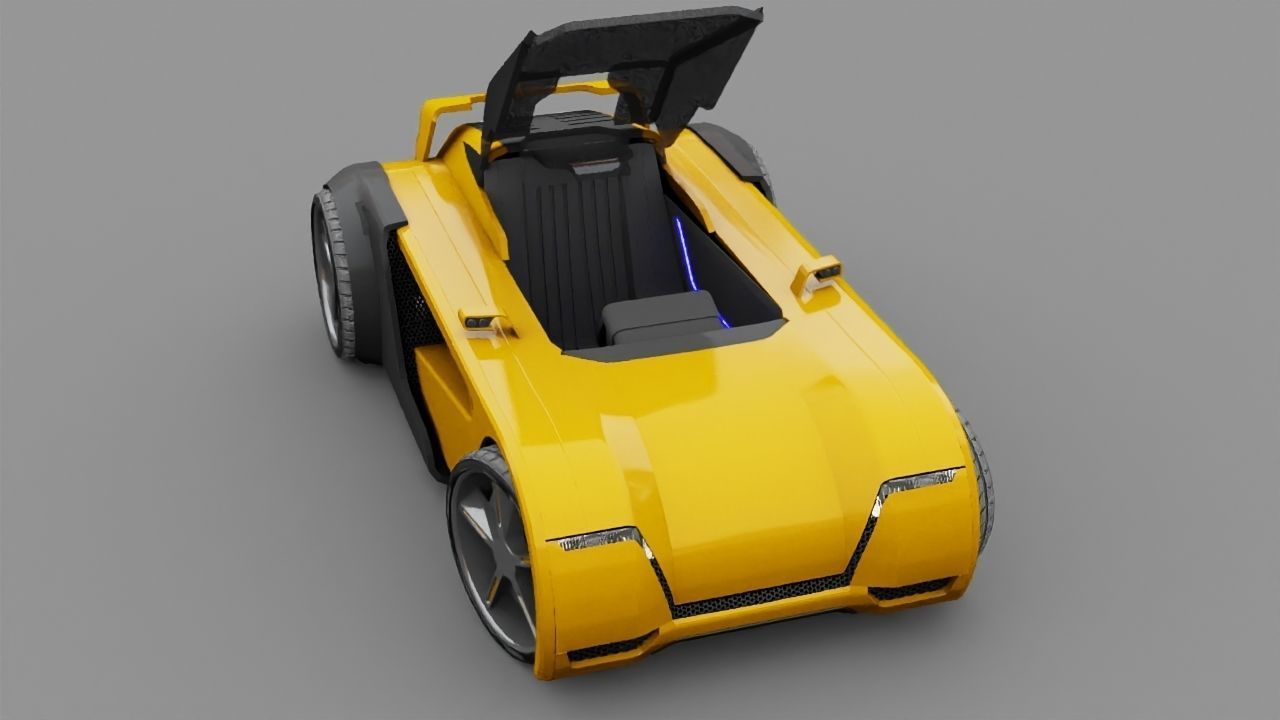 SUPER CAR rigged 3D model_27