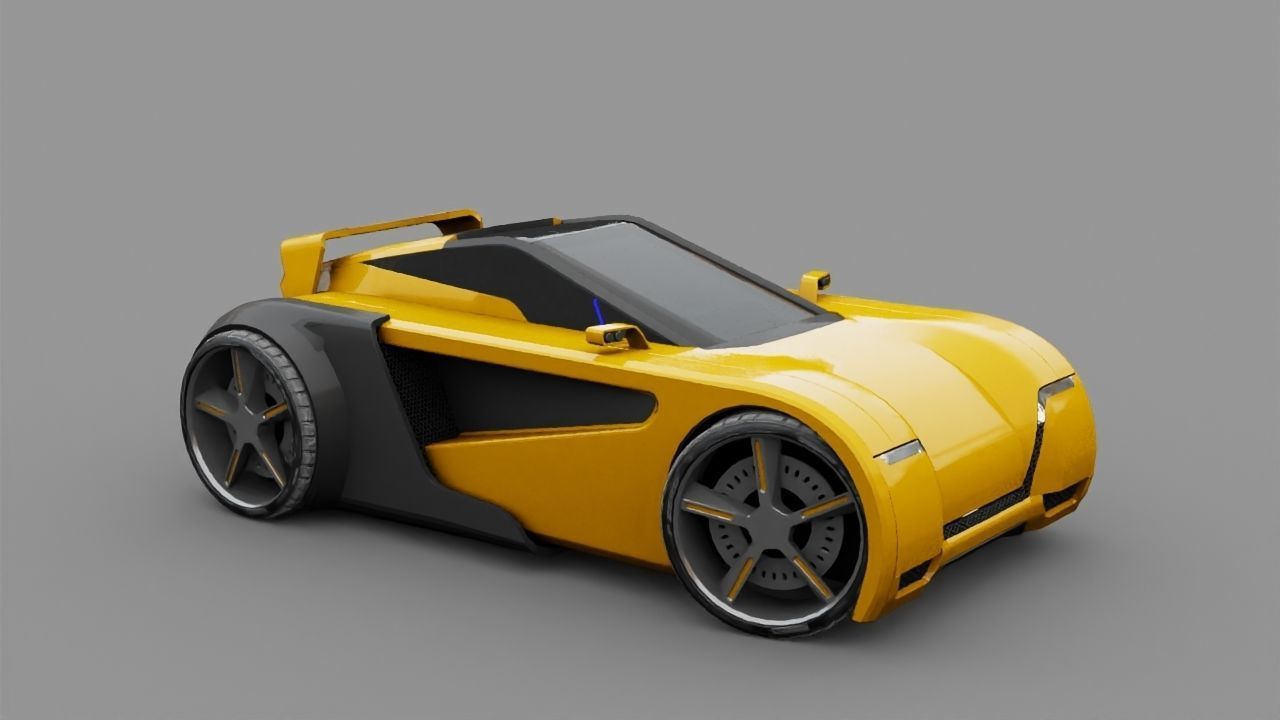 SUPER CAR rigged 3D model_24