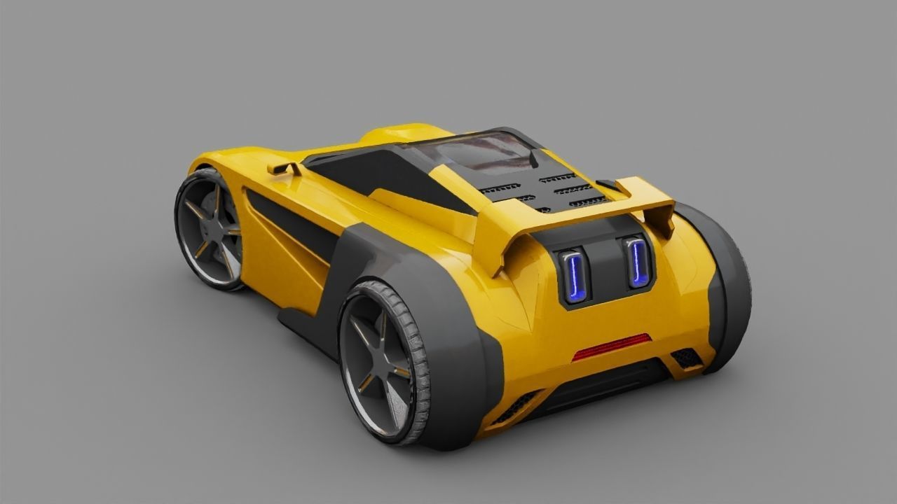SUPER CAR rigged 3D model_14
