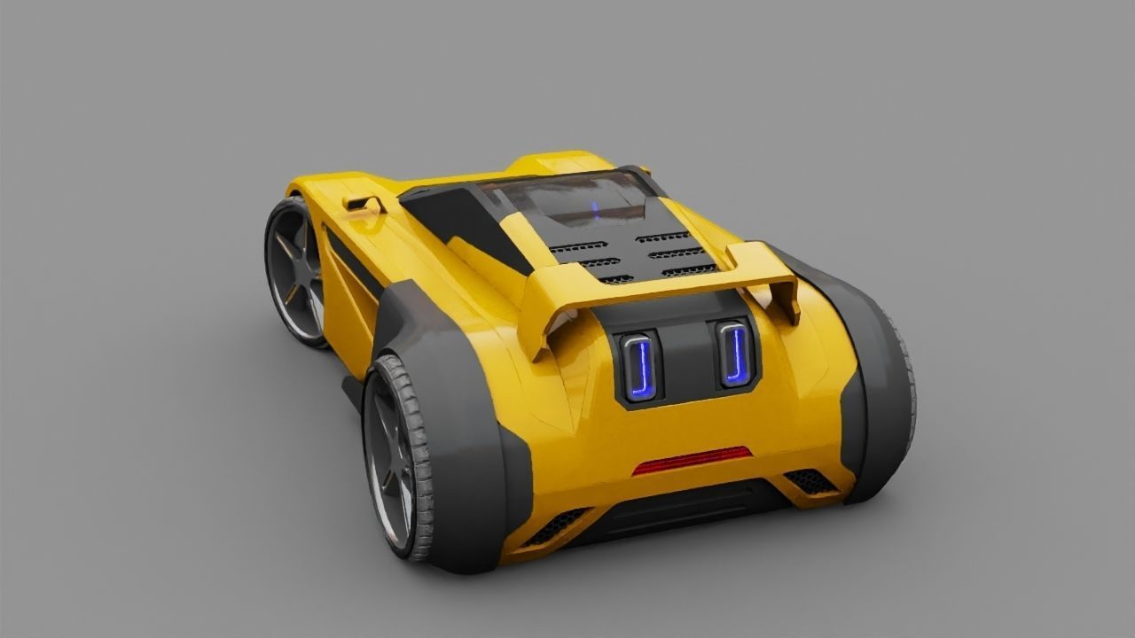 SUPER CAR rigged 3D model_15