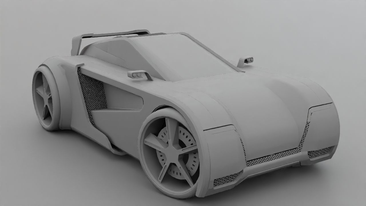 SUPER CAR rigged 3D model_35