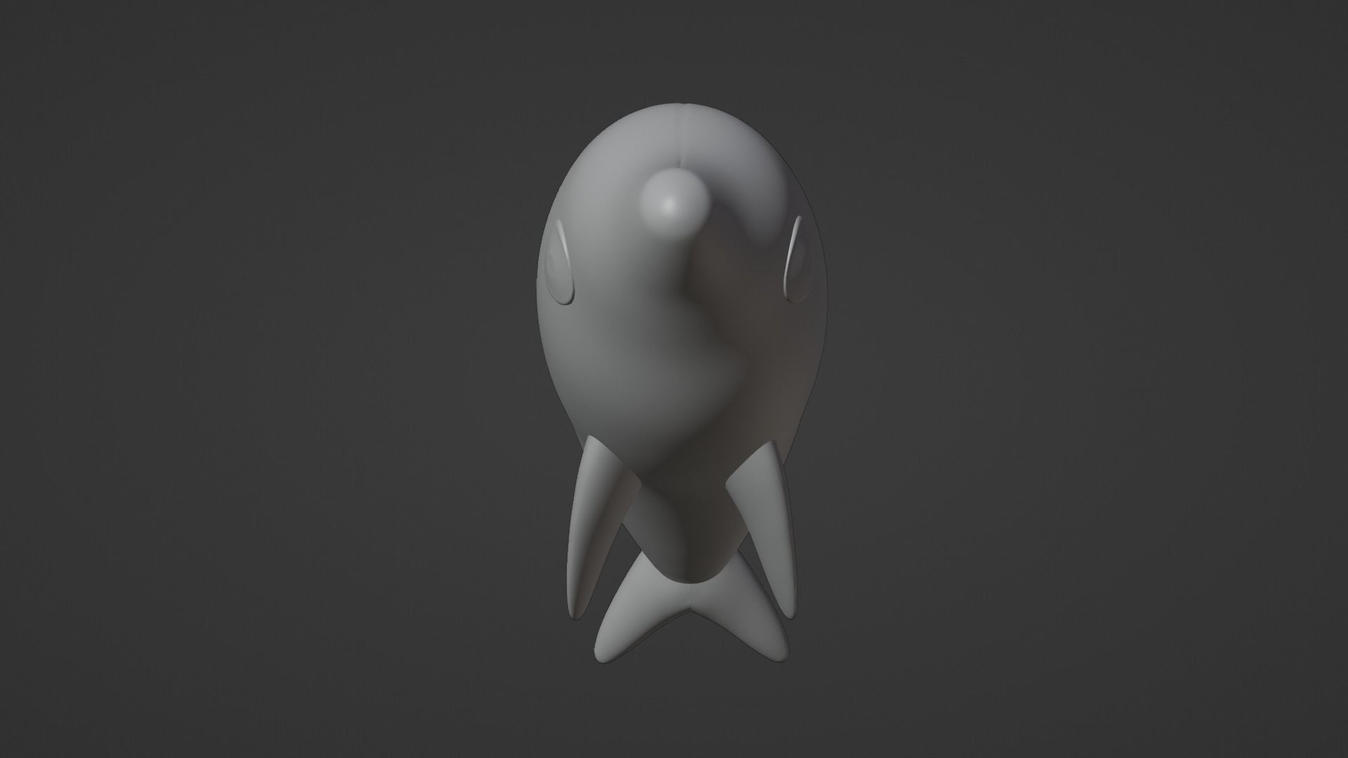Inflatable dolphin blue 3D model_14