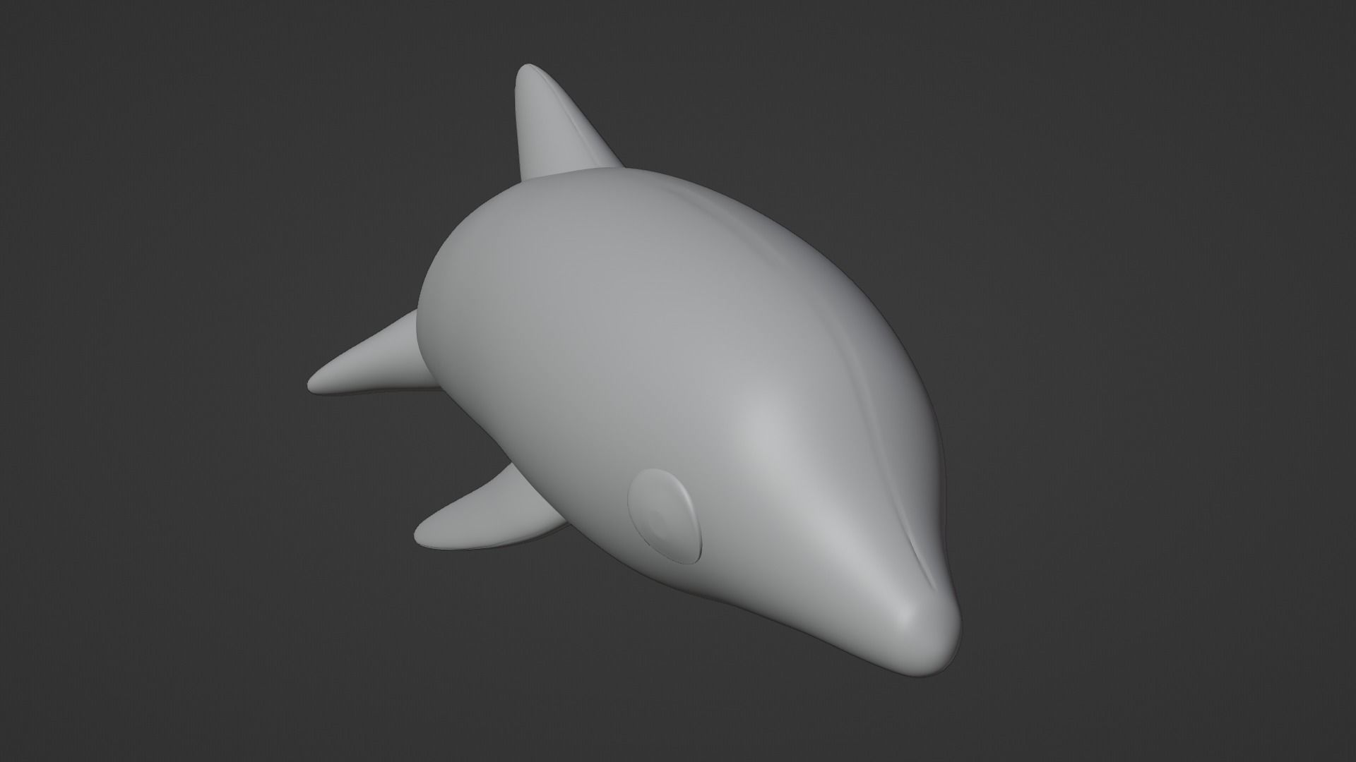 Inflatable dolphin blue 3D model_25
