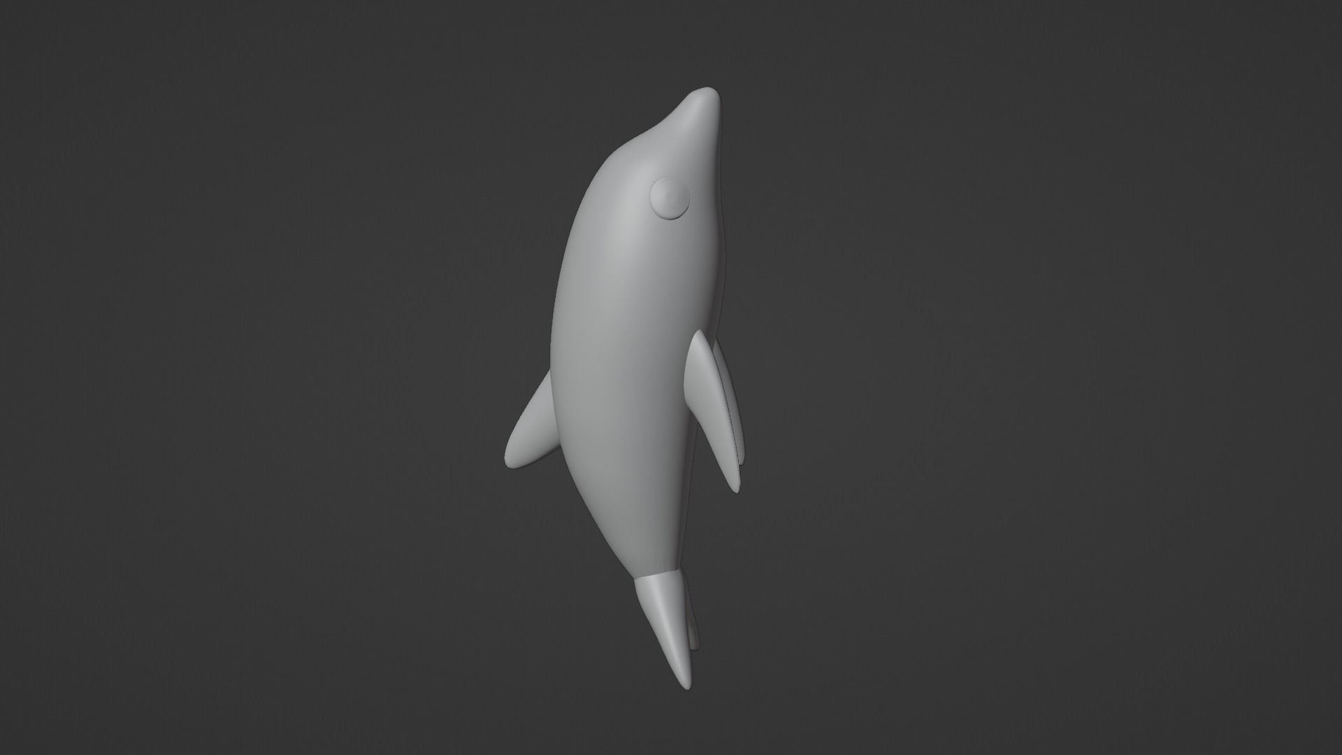 Inflatable dolphin blue 3D model_31