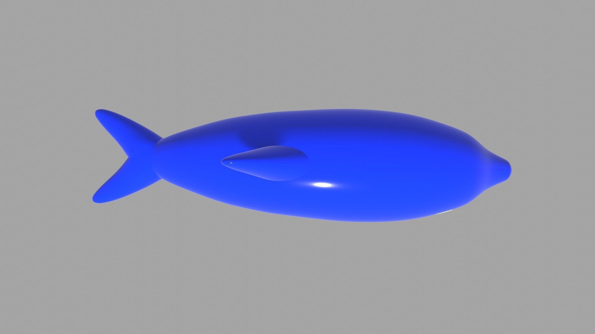 Inflatable dolphin blue 3D model_19