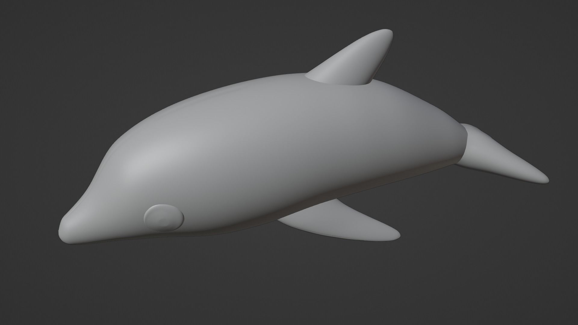 Inflatable dolphin blue 3D model_28