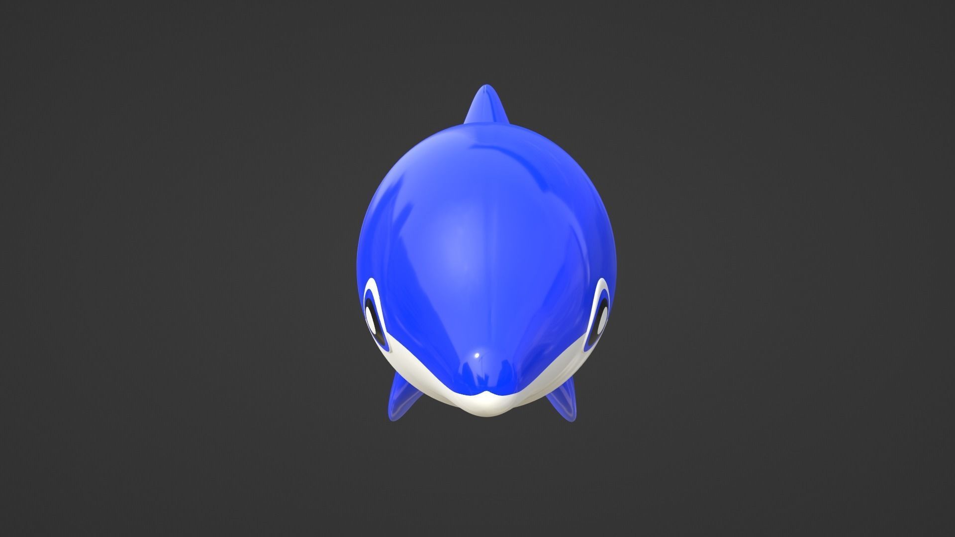 Inflatable dolphin blue 3D model_12