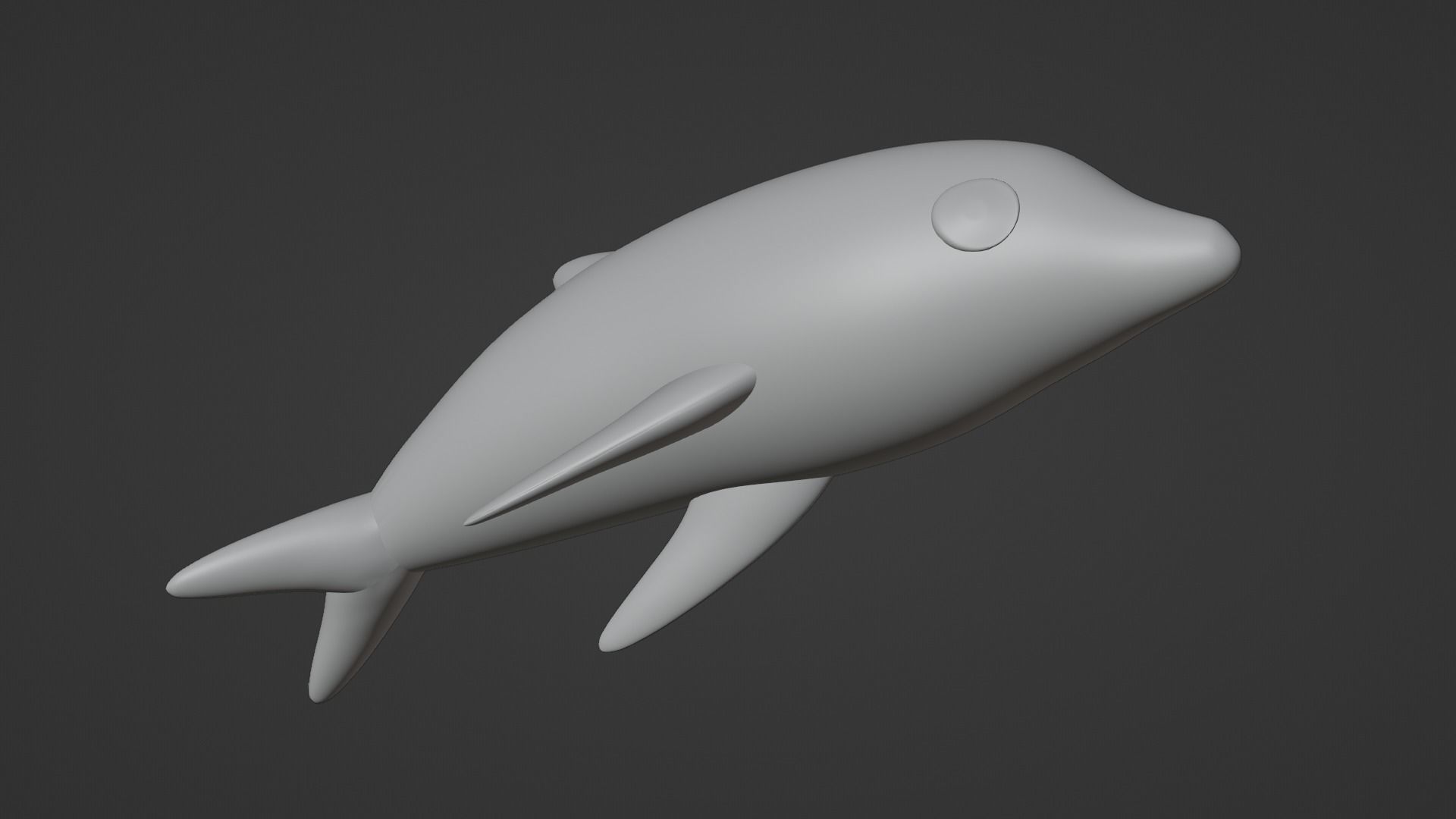 Inflatable dolphin blue 3D model_20
