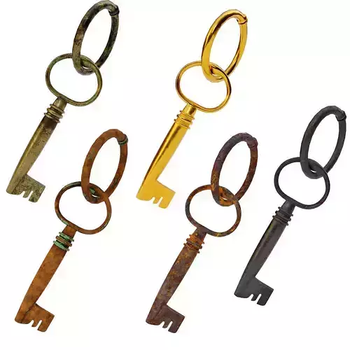 Old Key 3d model  3D model