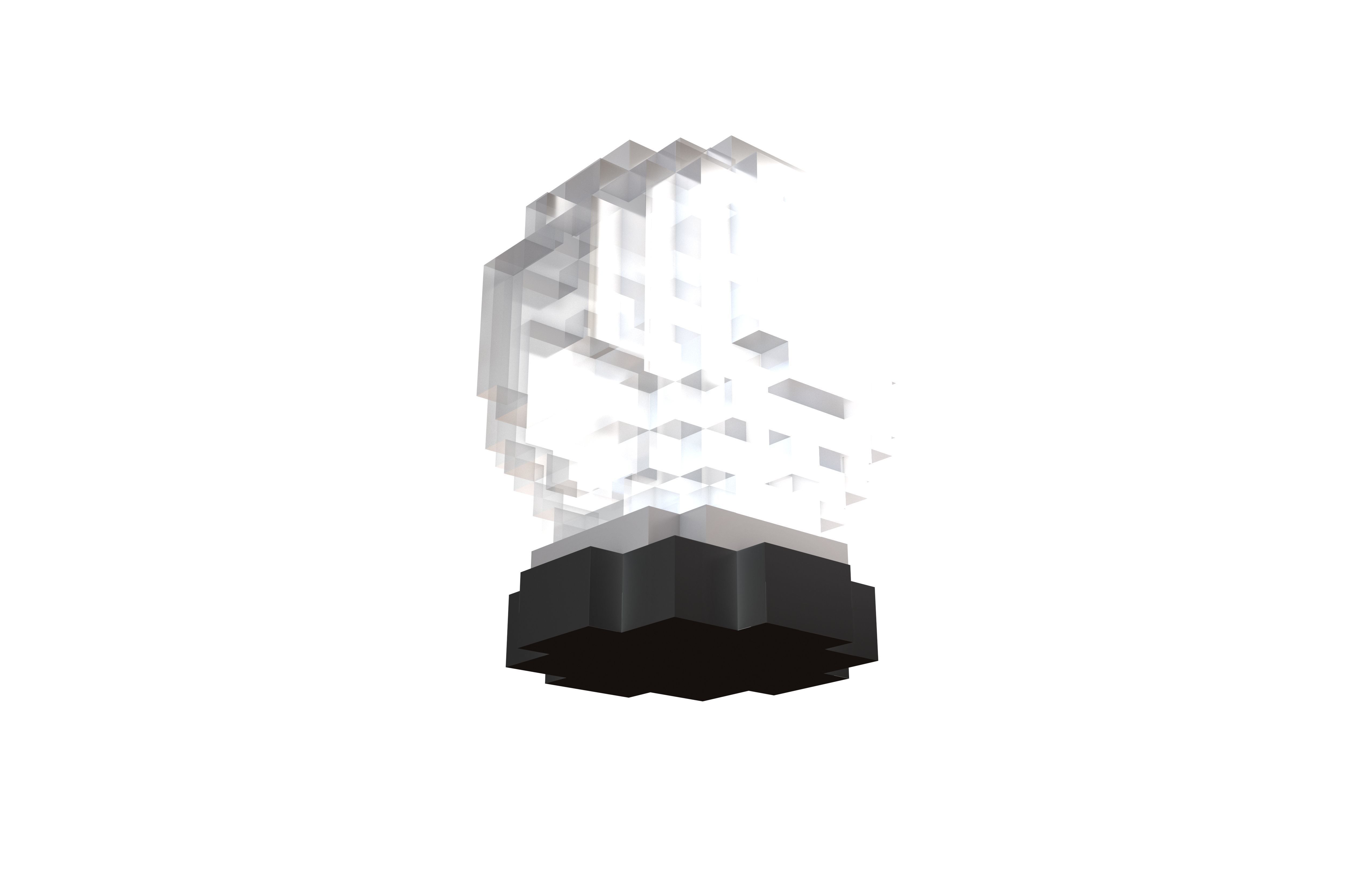 Voxel Crystal Ball V1 001 Low-poly 3D model_3