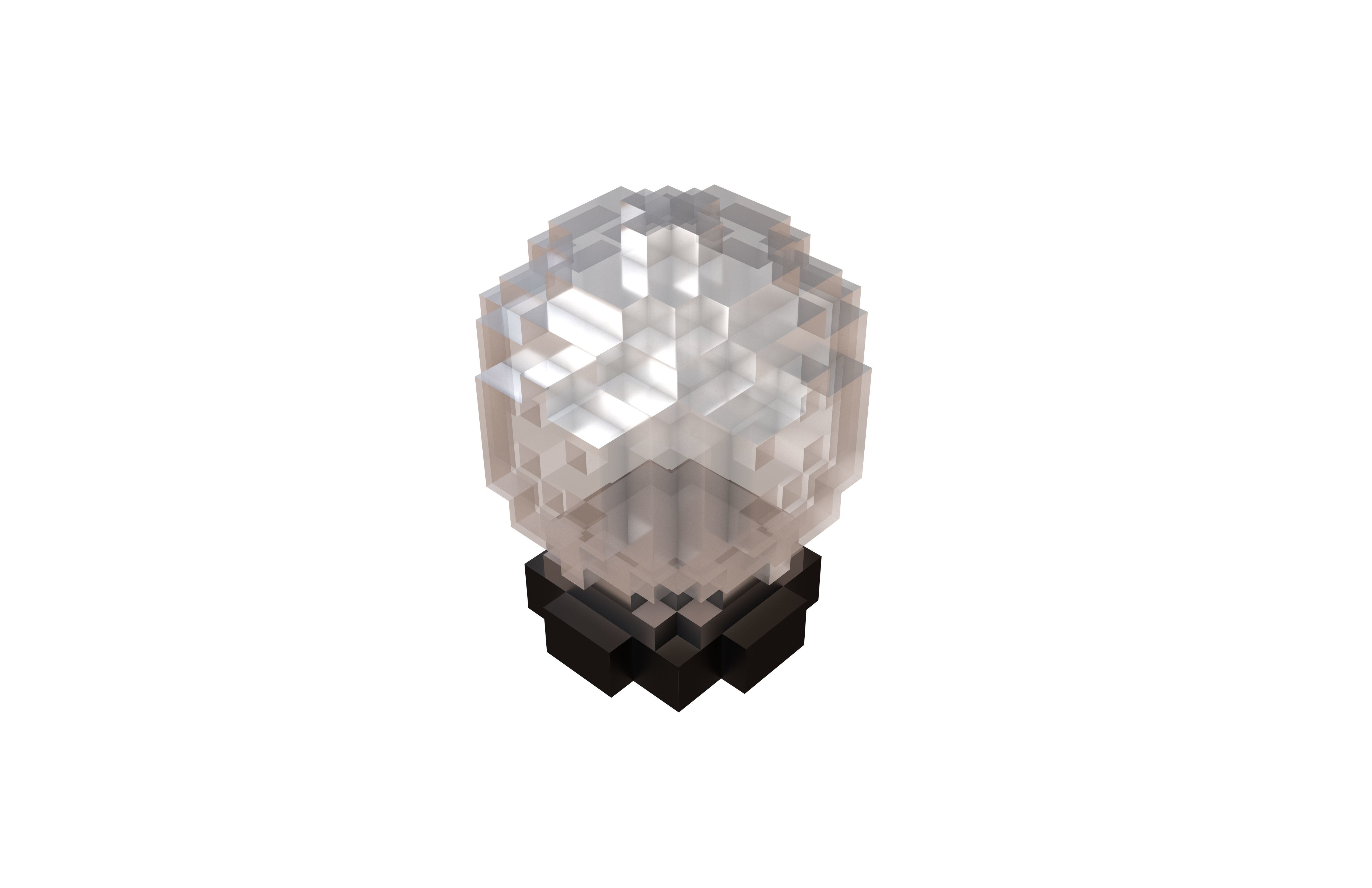 Voxel Crystal Ball V1 001 Low-poly 3D model_2