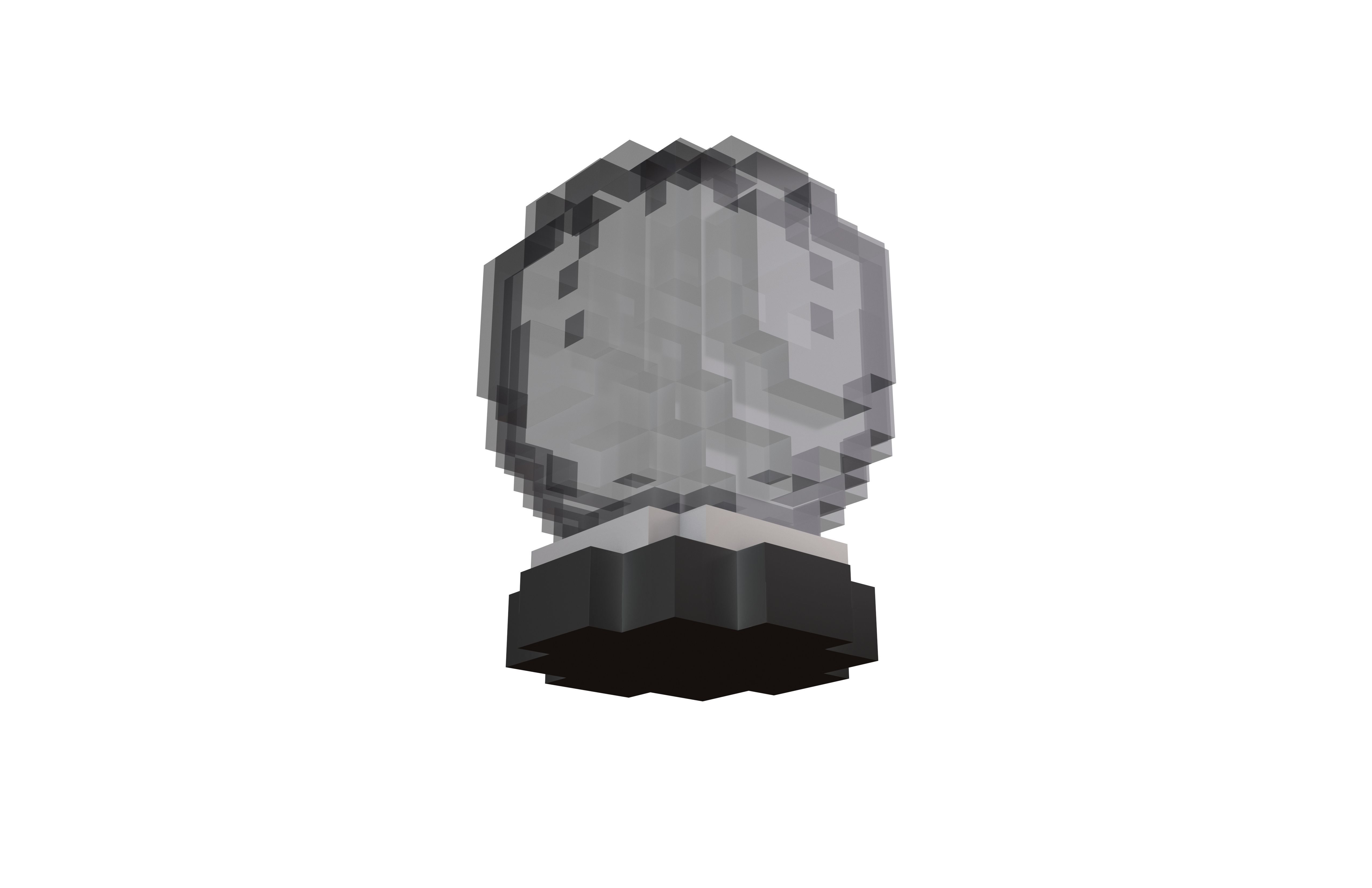 Voxel Crystal Ball V1 004 Low-poly 3D model_3