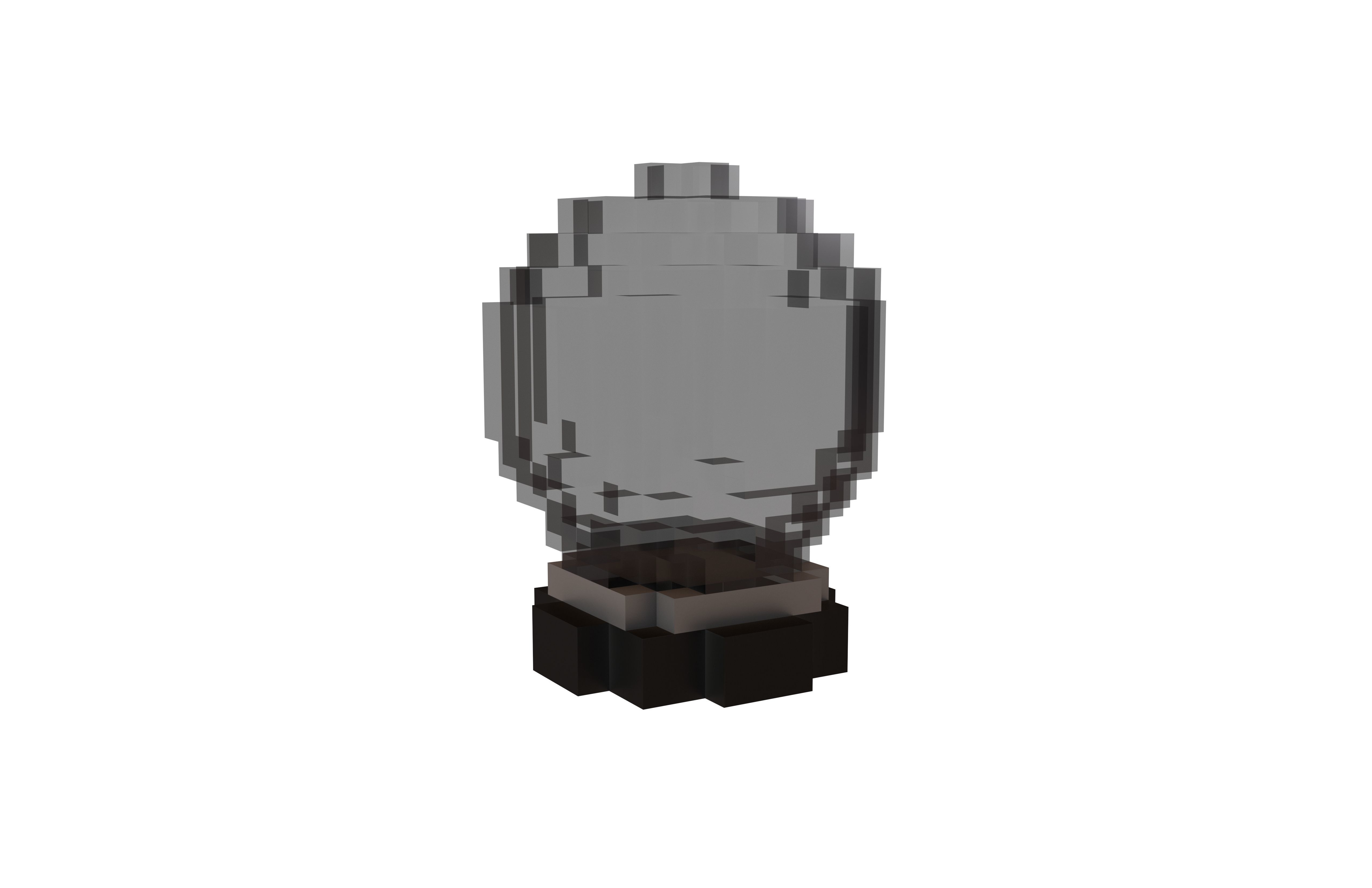 Voxel Crystal Ball V1 004 Low-poly 3D model_1