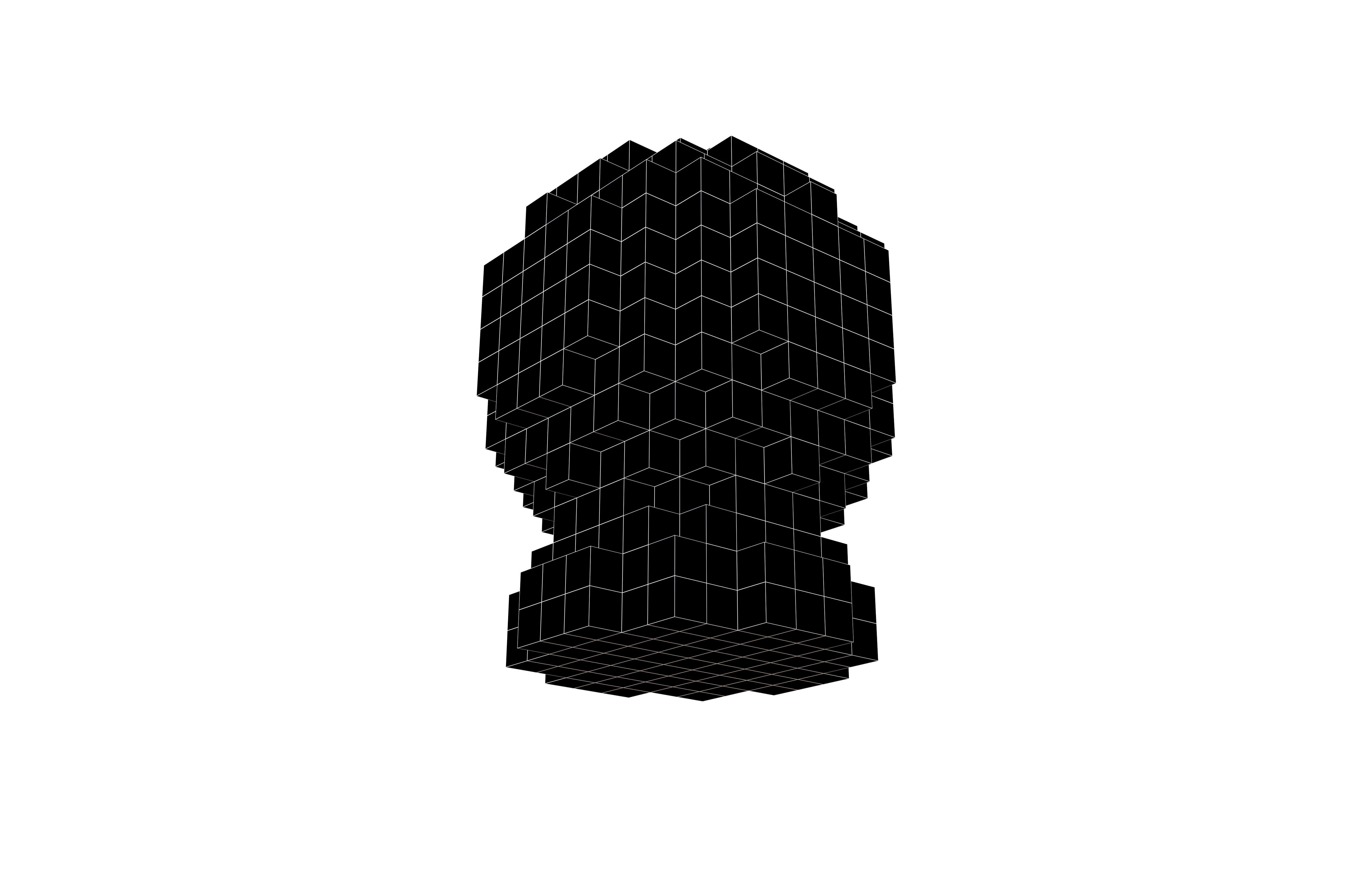 Voxel Crystal Ball V1 004 Low-poly 3D model_7