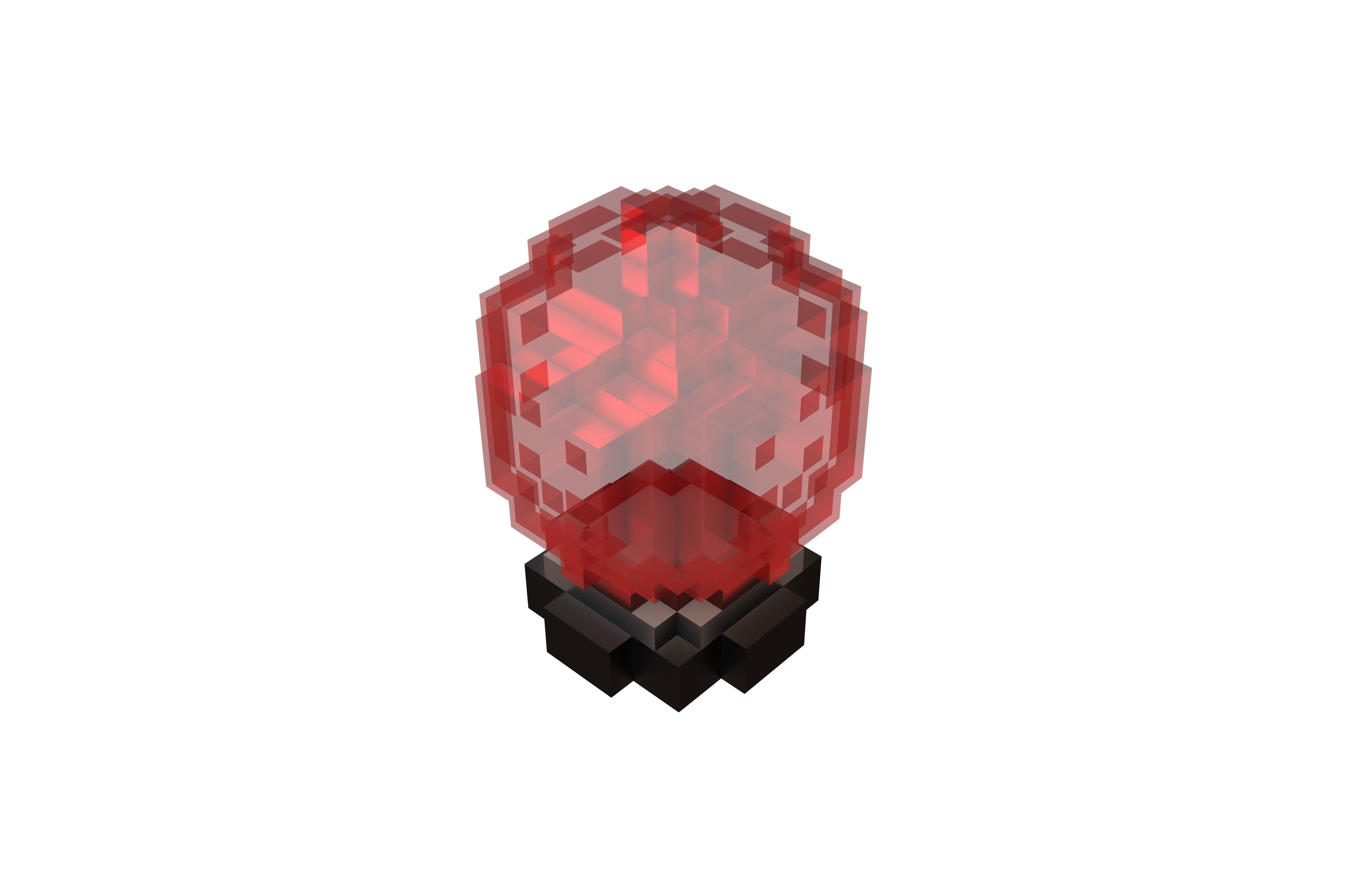 Voxel Crystal Ball V1 005 Low-poly 3D model_2
