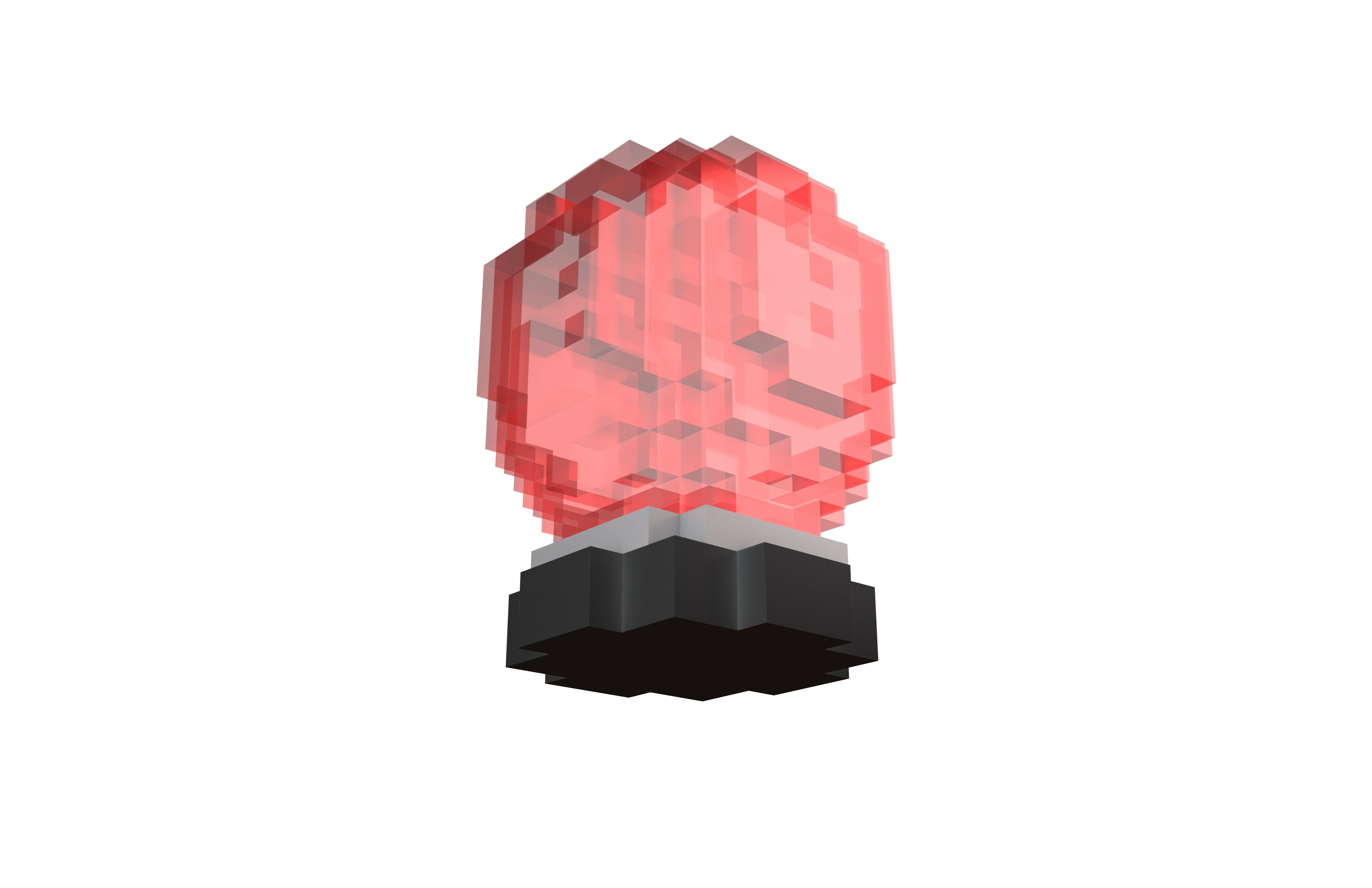 Voxel Crystal Ball V1 005 Low-poly 3D model_3