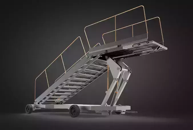 airport stairs - towable ladder  3D model