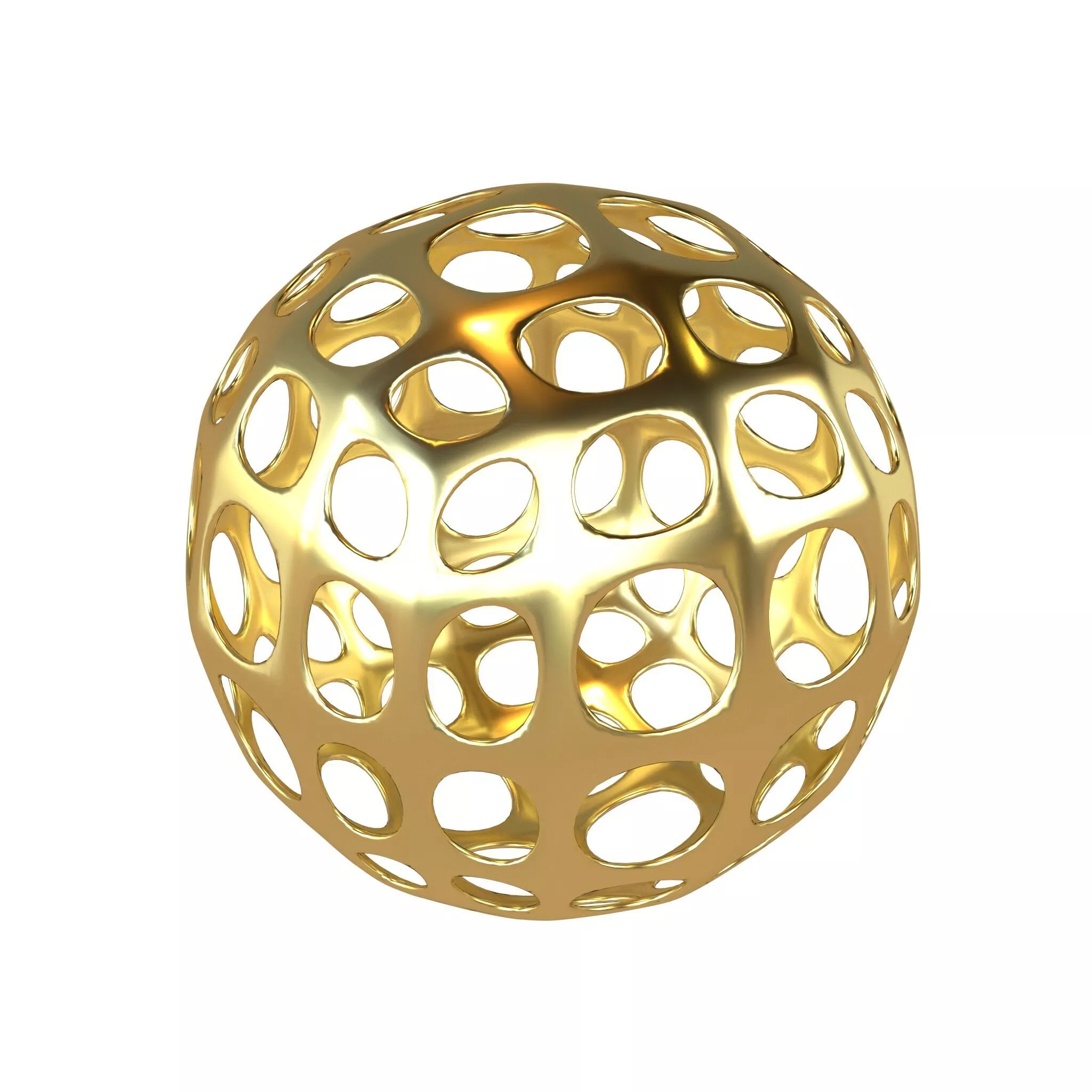 Abstract Sphere Ball v1 001 Low-poly 3D model