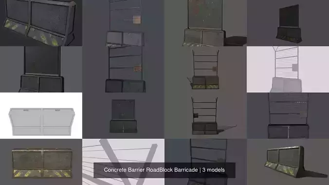 Concrete Barrier RoadBlock Barricade