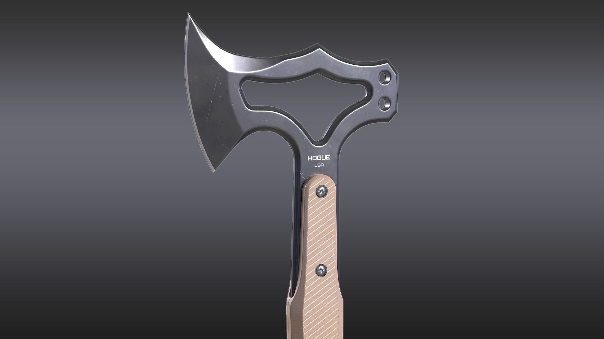 Hogue EX-T01 Tomahawk Low-poly 3D model_3