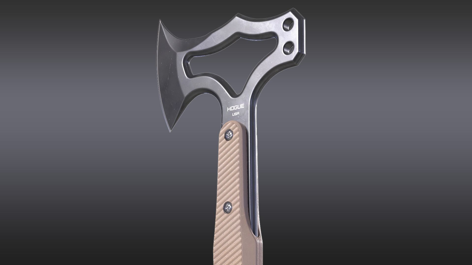 Hogue EX-T01 Tomahawk Low-poly 3D model_2