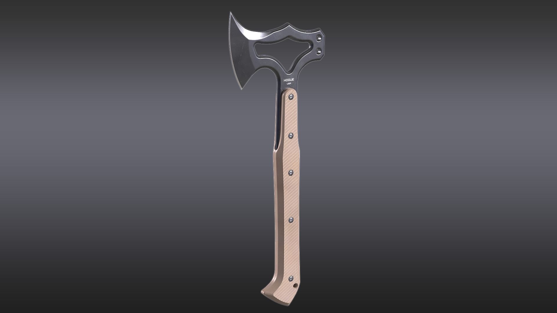 Hogue EX-T01 Tomahawk Low-poly 3D model_4
