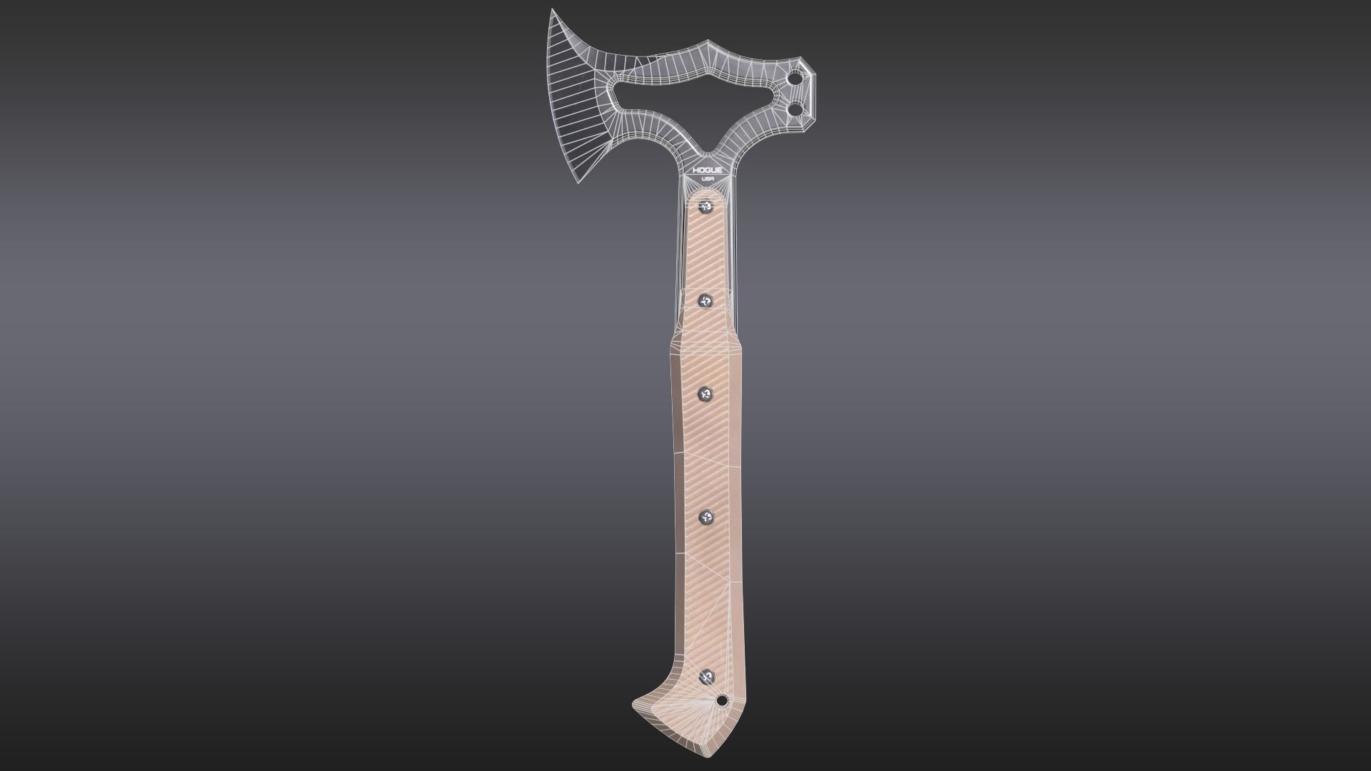 Hogue EX-T01 Tomahawk Low-poly 3D model_9