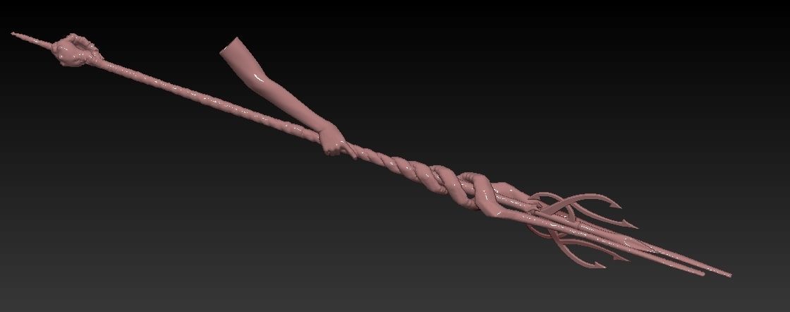 Octopus woman 3D print model_11