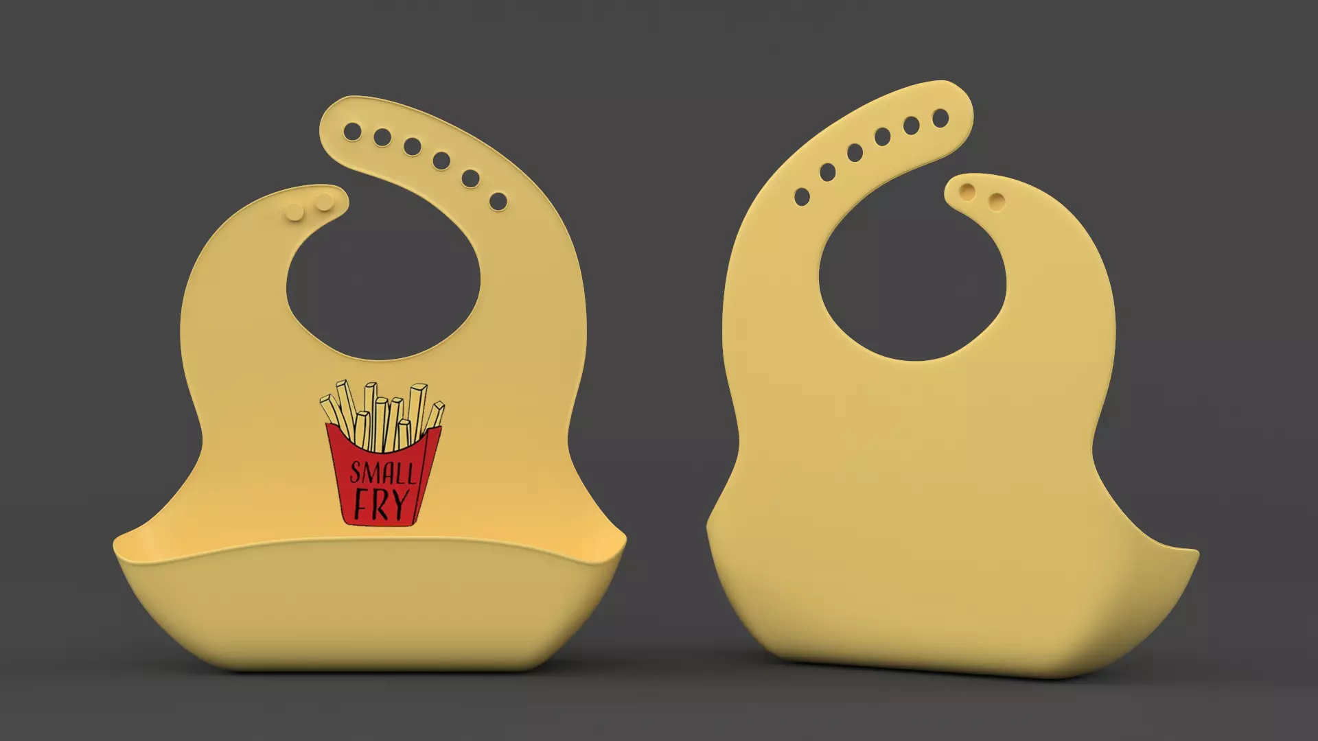 Silicone Bib 3D model