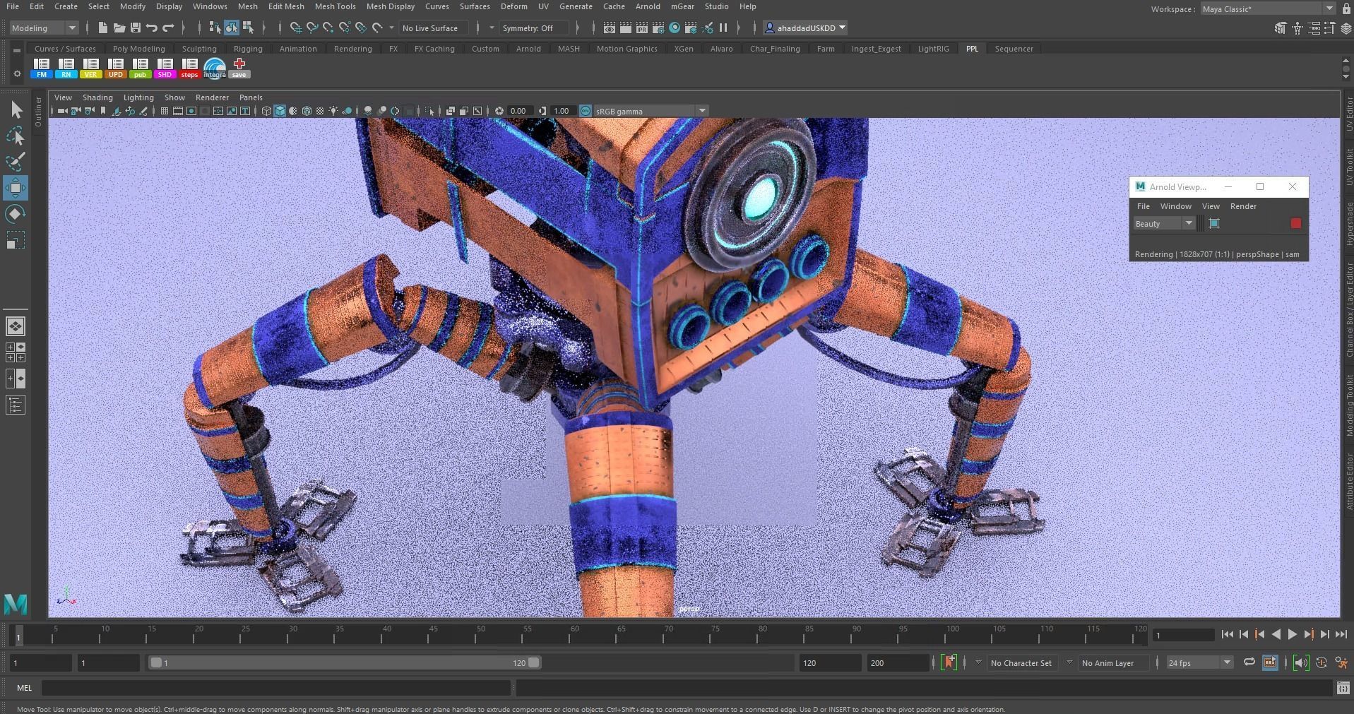 Spider robot 3D model_19