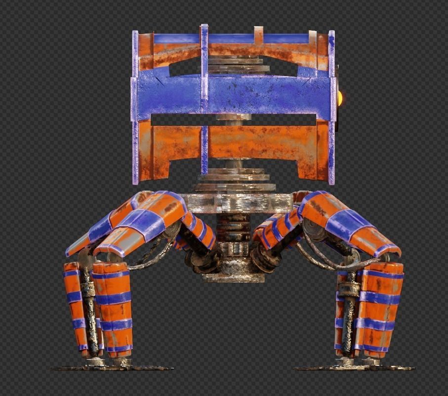 Spider robot 3D model_10