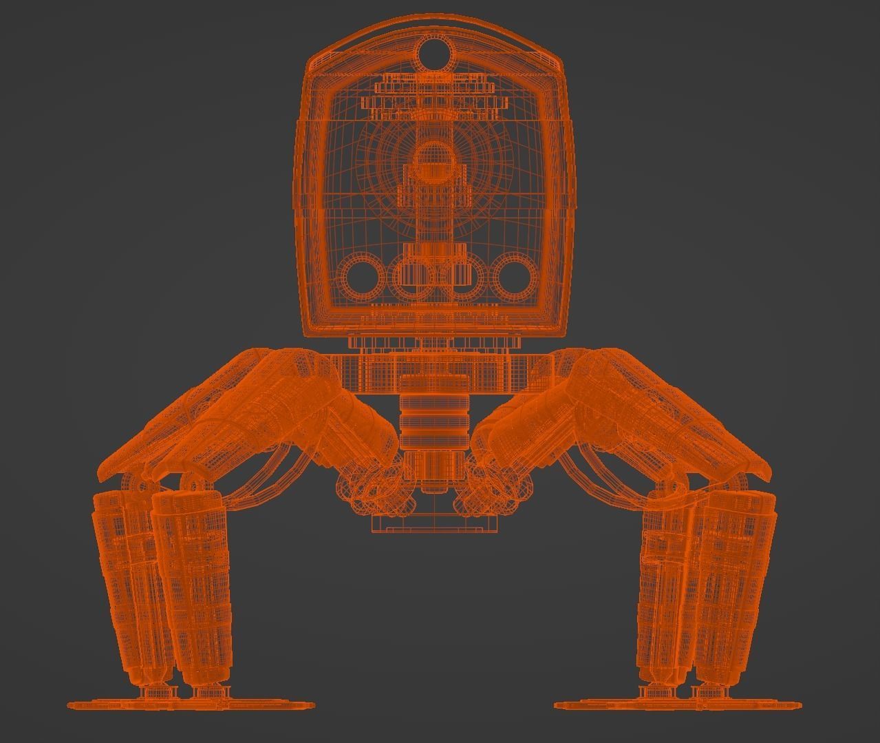 Spider robot 3D model_13