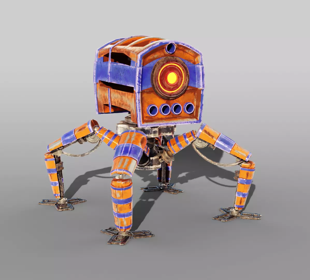 Spider robot 3D model_0