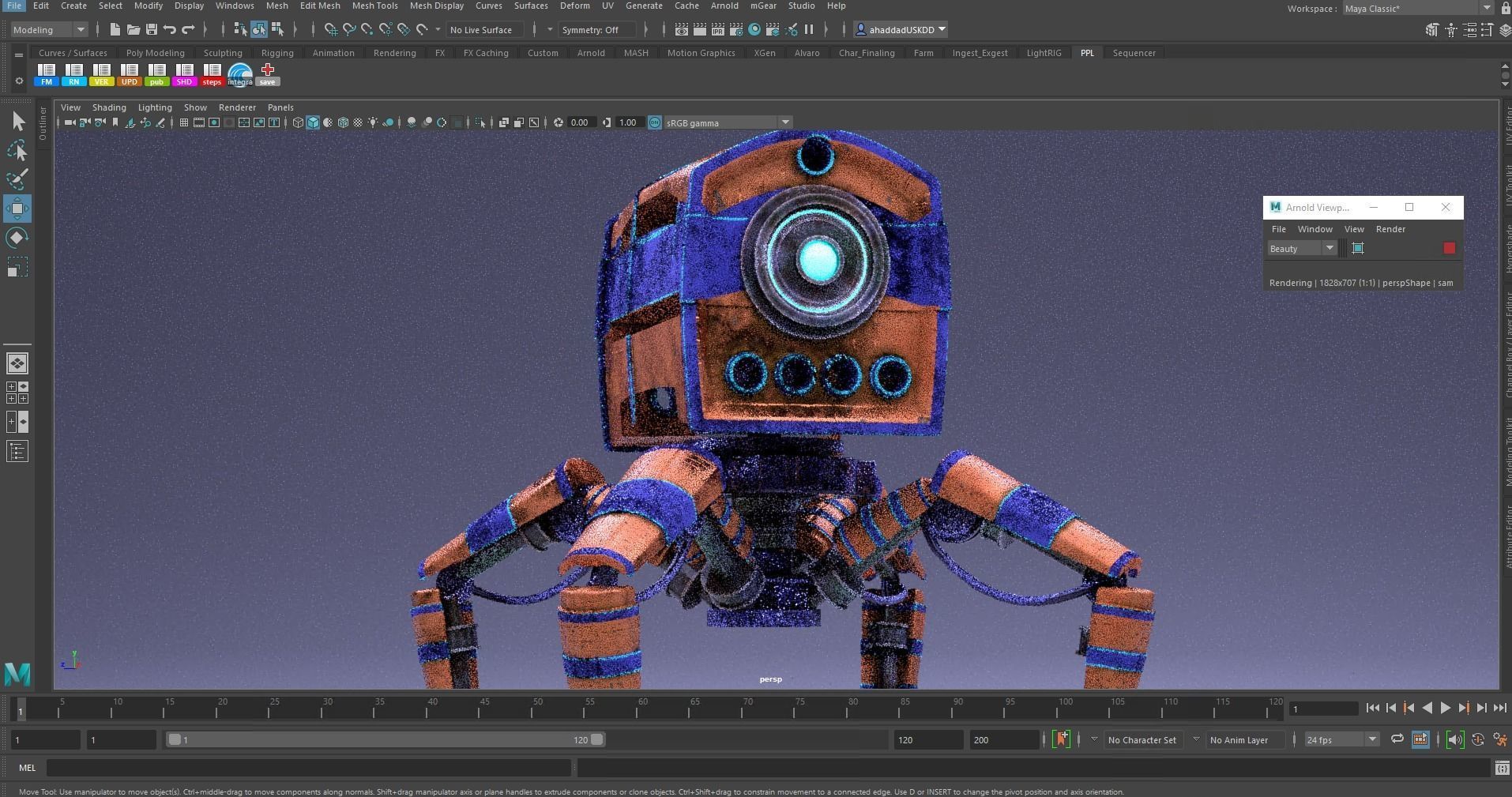 Spider robot 3D model_23