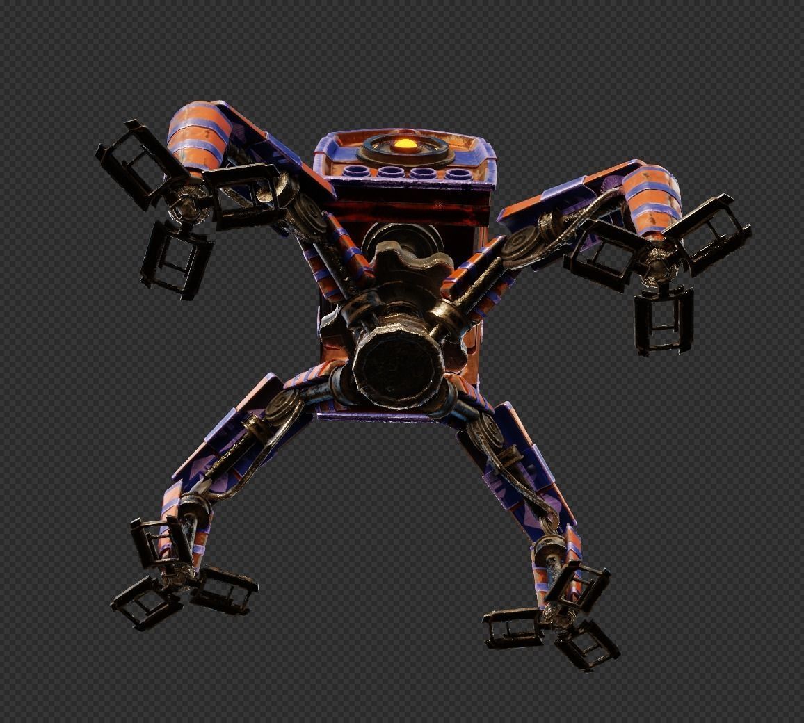 Spider robot 3D model_5