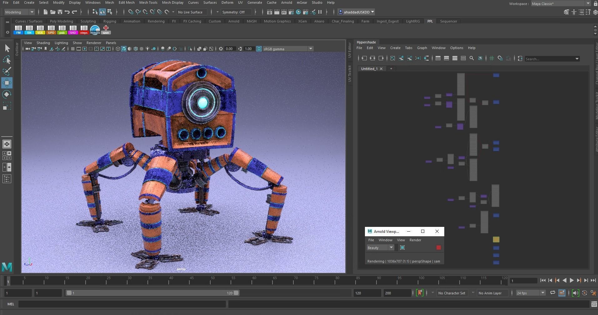 Spider robot 3D model_21