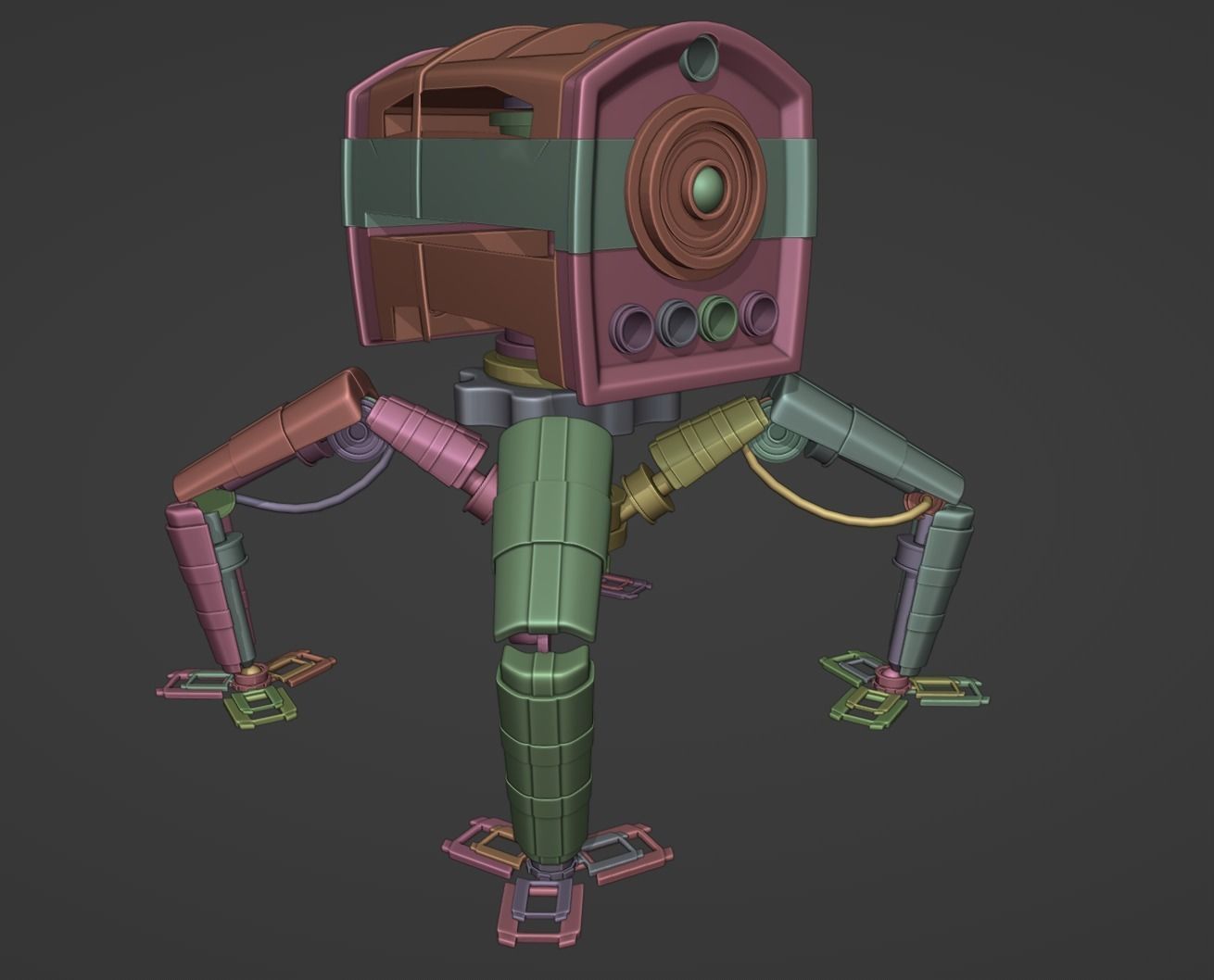 Spider robot 3D model_4