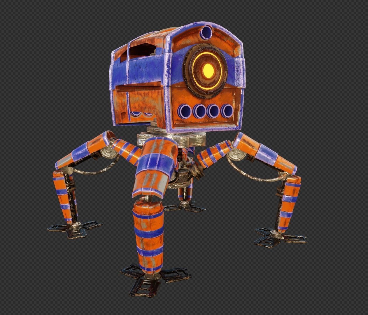 Spider robot 3D model_3