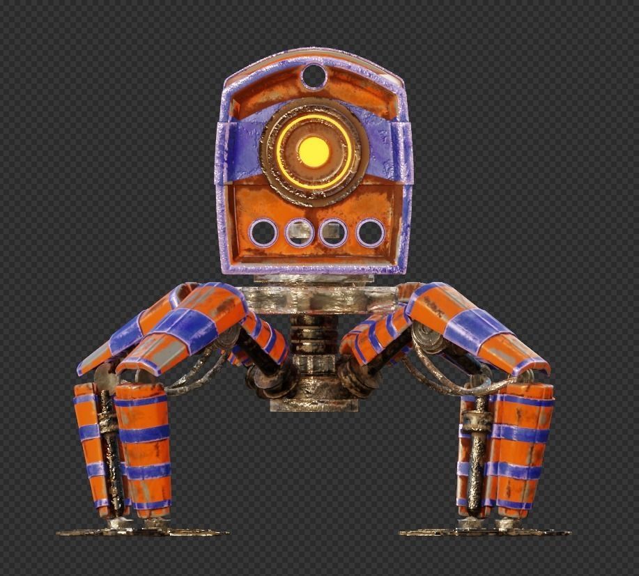 Spider robot 3D model_12