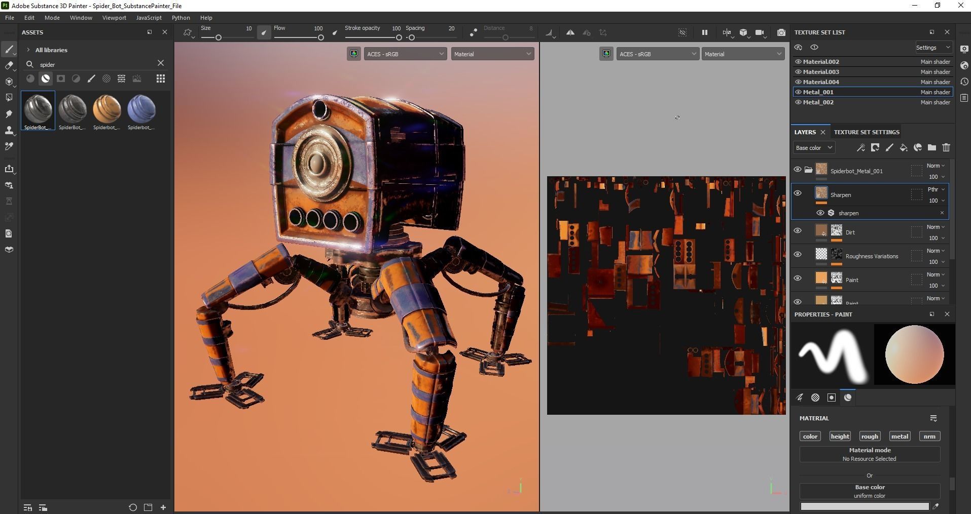 Spider robot 3D model_16
