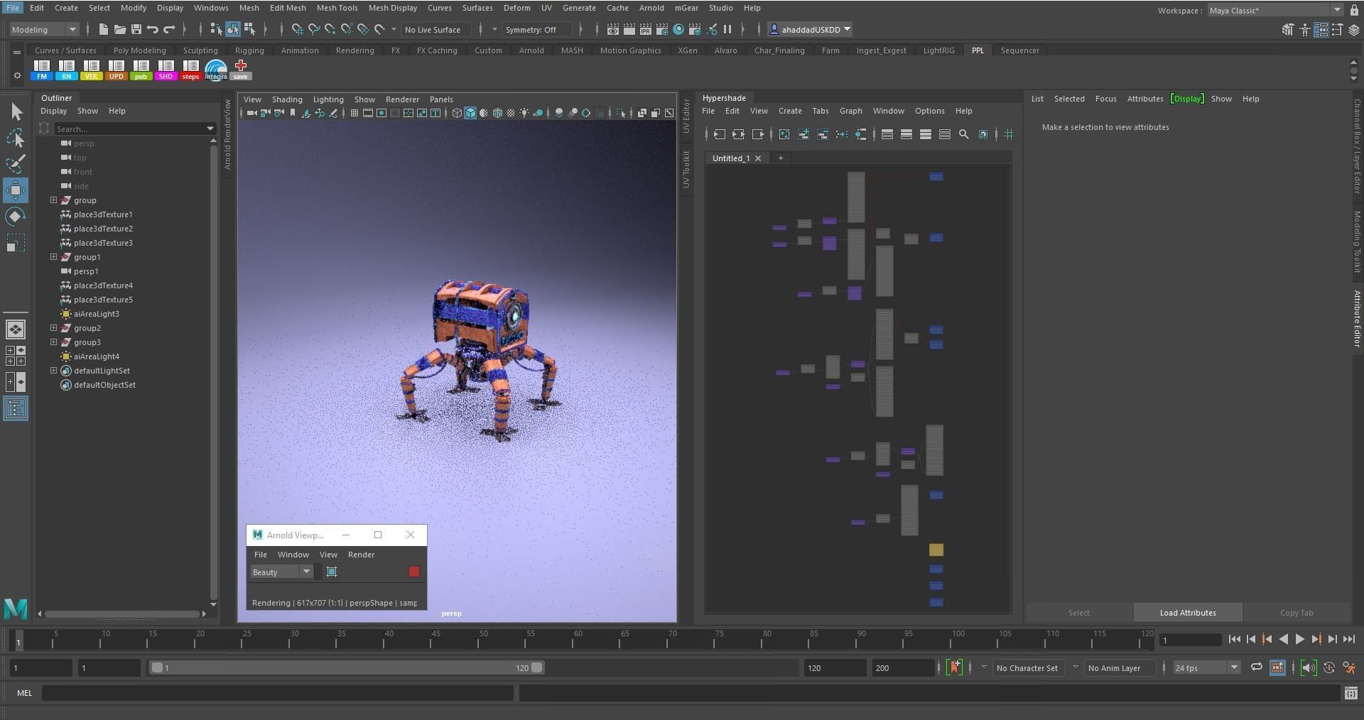 Spider robot 3D model_20
