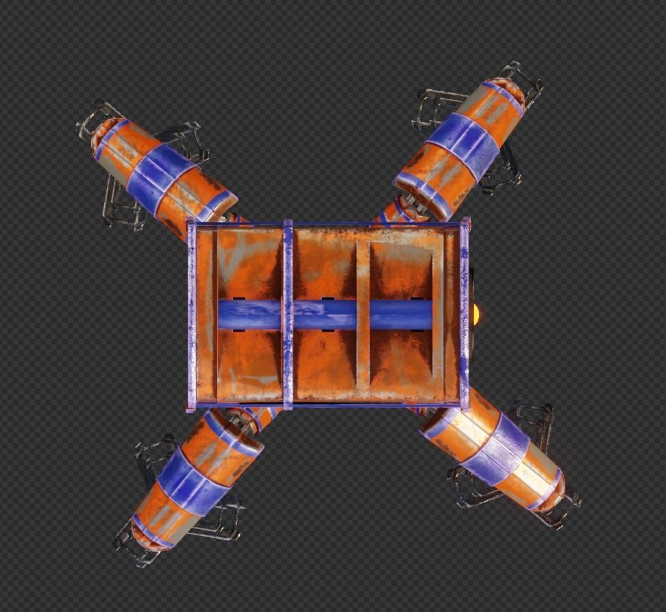 Spider robot 3D model_8