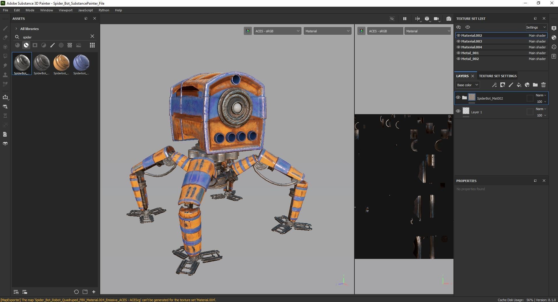 Spider robot 3D model_14