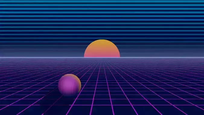 Procedural Synthwave - Blender only