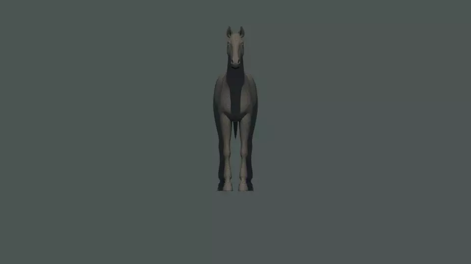 Horse Low-poly 3D model