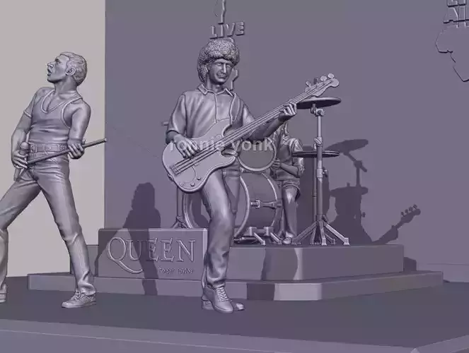 John Deacon - Queen 3D printing