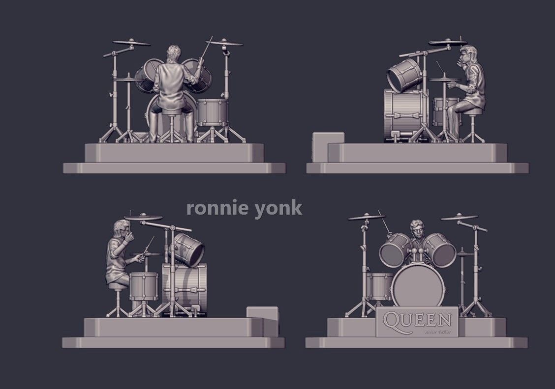 Roger Taylor - Queen 3D printing 3D print model_19